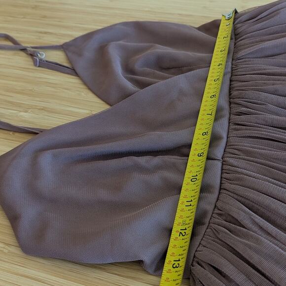 ASOS Pinny Extreme Tulle Mesh A-line Purple Midi Sleeveless Dress, size 6 - Picture 8 of 12